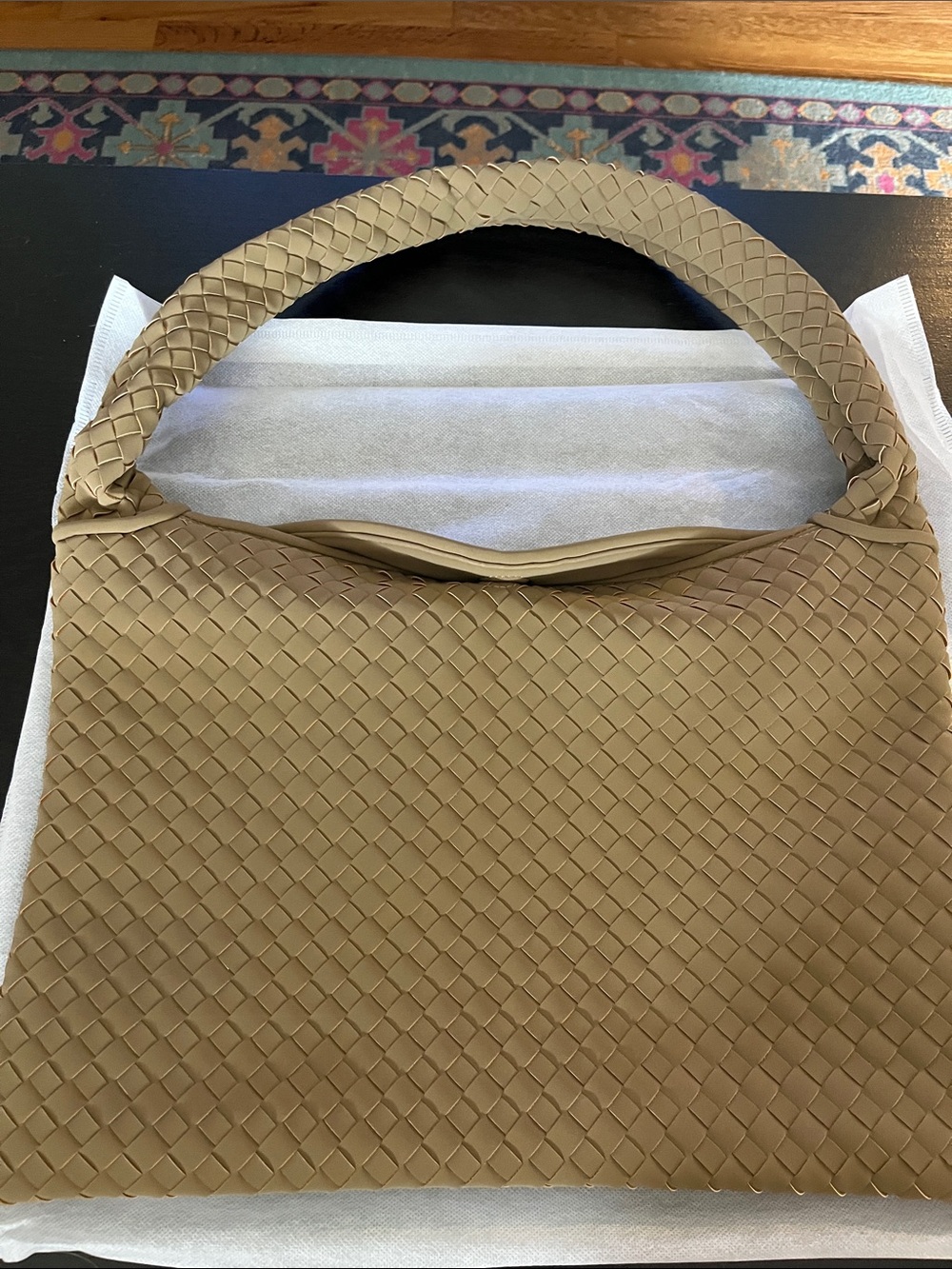 Newbella Linda Woven Hobo Bag with Dust Bag